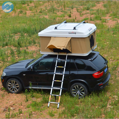 130x216x100cm Off Road Car Roof Top Tent com Beige Annex Room e Hard Shell Design