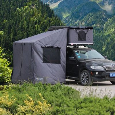 Tenda de telhado de casca dura de quatro estações com anexo fácil de montar e design espaçoso