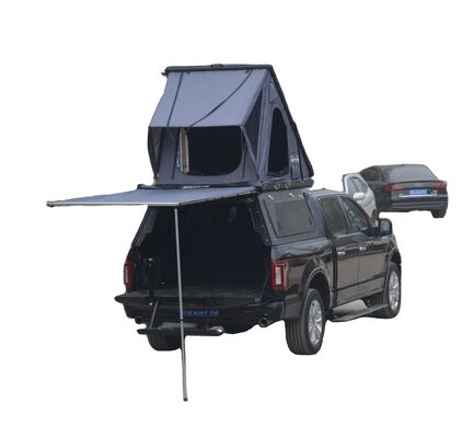 Tenda de telhado duro com escada de design dobrável telescópica de alumínio de 2,3 m