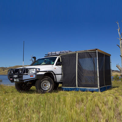 4 metros quadrados telhado do lado do carro Anti-mosquito rede de tenda em cinza