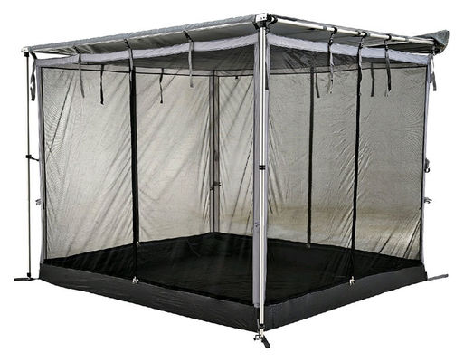 4 metros quadrados telhado do lado do carro Anti-mosquito rede de tenda em cinza