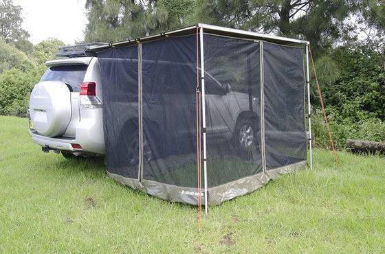 4 metros quadrados telhado do lado do carro Anti-mosquito rede de tenda em cinza