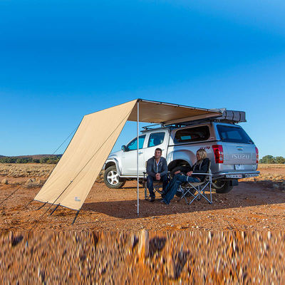 Tenda de quatro estações de tecido de oxford telhado lateral de carro com proteção contra vento e mais